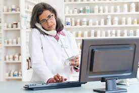 pharmacist on phone